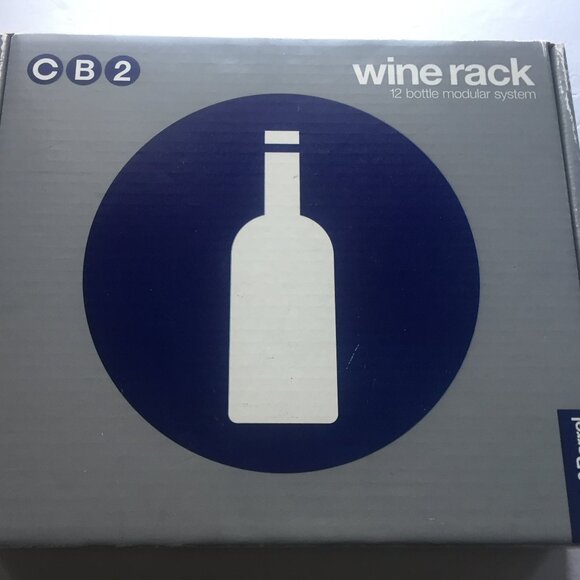NEW Crate & Barrel CB2 12 Bottle Modular System Wine Rack - Picture 1 of 7